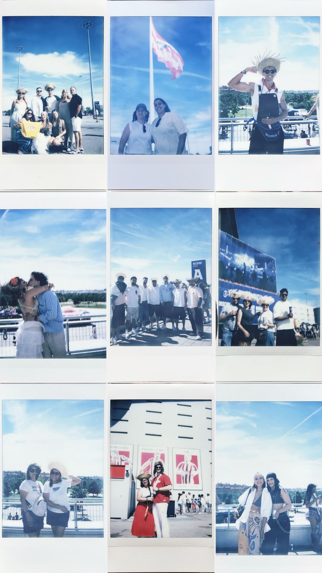 Polaroid photo of concert fans captured during the DTMW field activation 2