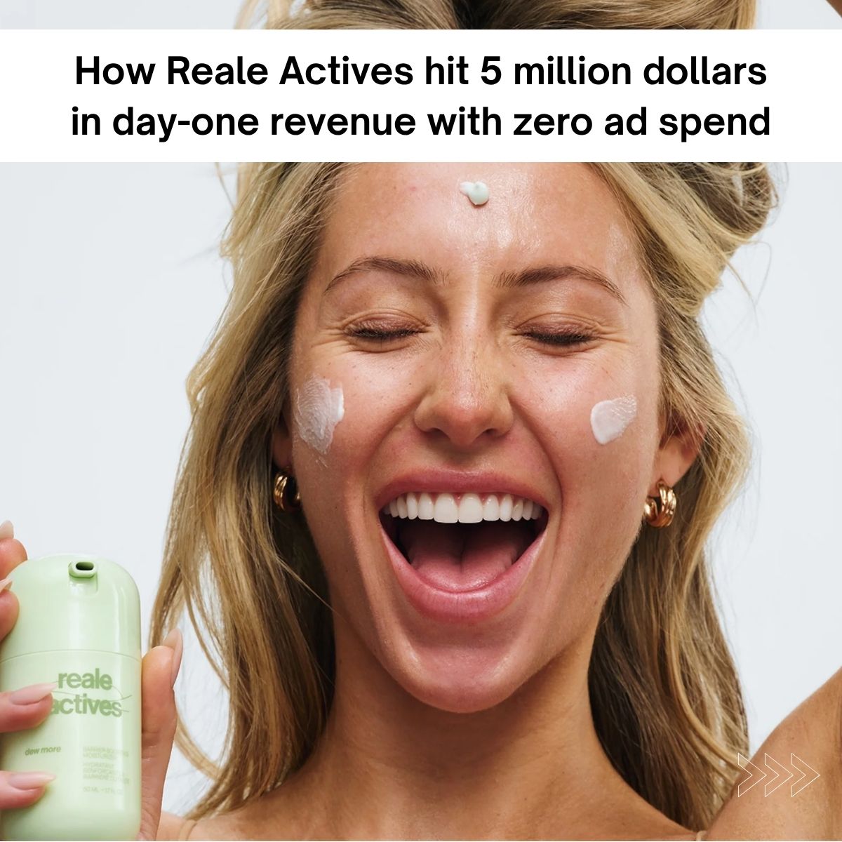 Alix Earle announcing the Reale Actives brand launch to her social audience